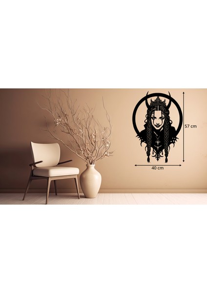 Gotik Kraliçe Ahşap LED Işıklı Tablo – El Yapımı Lazer Kesim Dekoratif Hediye Lamba modelleri