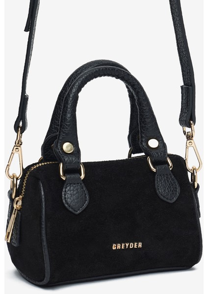 Kadın Siyah Hakiki Deri Çapraz Çanta 5K2CN69755