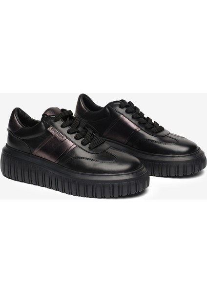 Kadın Siyah Hakiki Deri Sneaker Ayakkabı 5K2SA35371 modelleri