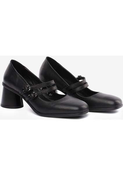 Kadın Siyah Hakiki Deri Klasik Ayakkabı 5K2KA34502 modelleri