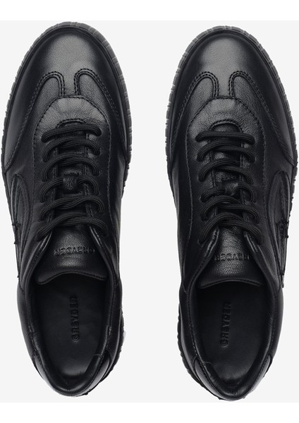 Kadın Siyah Hakiki Deri Sneaker Ayakkabı 5K2SA33676 indirimleri