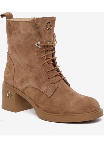 Kadın Taba Süet Hakiki Deri Topuklu Bot 5K2WB59127 fiyatları