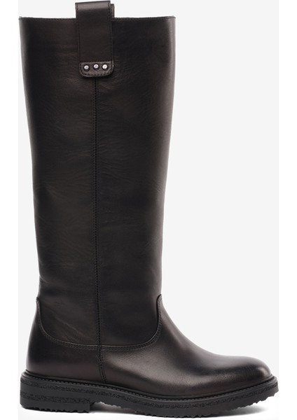 Kadın Siyah Hakiki Deri Çizme 5K2UC35362