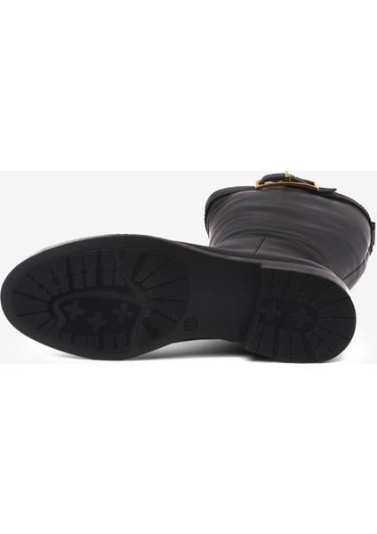 Kadın Siyah Hakiki Deri Çizme 5K2UC59160 indirimleri