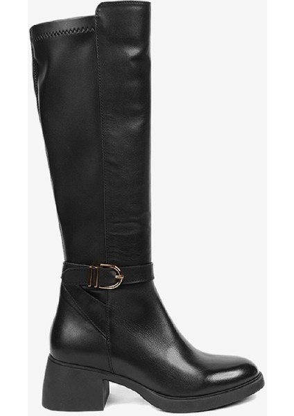 Kadın Siyah Hakiki Deri Çizme 5K2UC59159