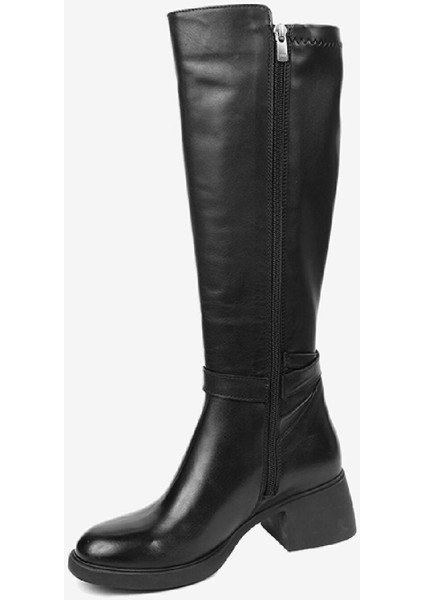 Kadın Siyah Hakiki Deri Çizme 5K2UC59159 modelleri