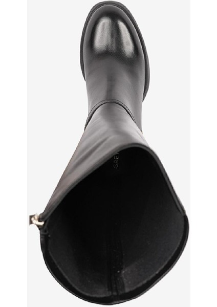 Kadın Siyah Hakiki Deri Çizme 5K2UC59159 fırsatları