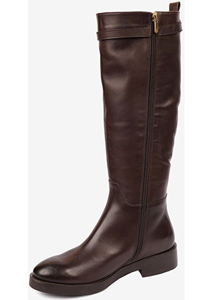Kadın Kahverengi Hakiki Deri Çizme 5K2UC59160 modelleri