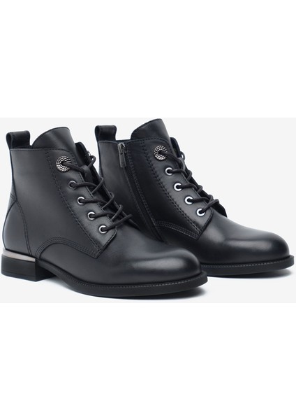 Kadın Siyah Hakiki Deri Bot 5K2UB59340