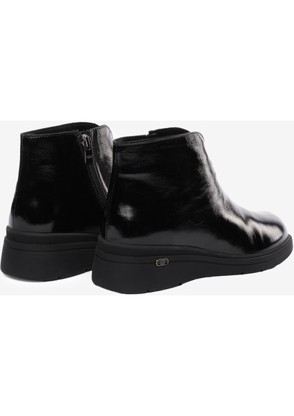 Kadın Siyah Rugan Hakiki Deri Comfort Bot 5K2WB59151 fırsatları