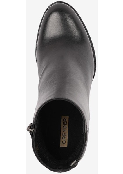 Kadın Siyah Hakiki Deri Topuklu Bot 5K2UB72047 fırsatları