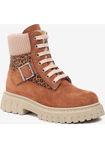 Kız Çocuk Taba Hakiki Deri Military Bot 5K5ZB59681