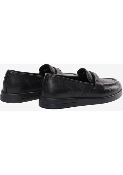 Kadın Siyah Hakiki Deri Loafer Ayakkabı 5K2CA34385