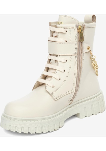 Çocuk Bej Hakiki Deri Military Bot 5K5ZB59627 modelleri