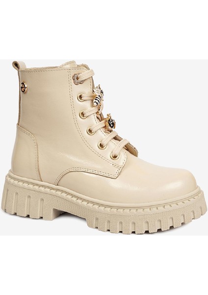 Çocuk Bej Hakiki Deri Military Bot 5K5ZB59626 fiyatları