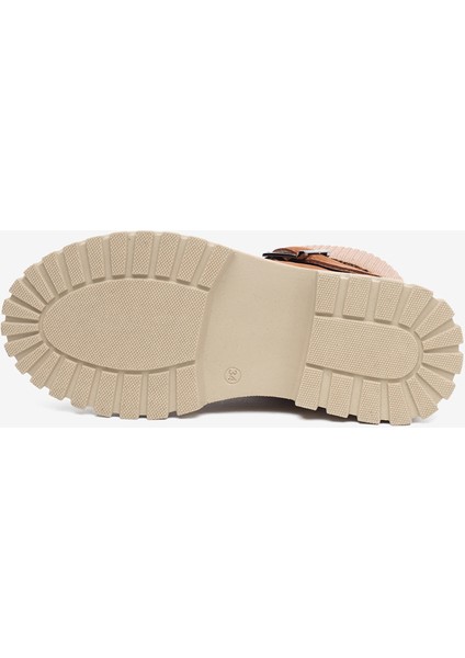 Kız Çocuk Taba Hakiki Deri Military Bot 5K5ZB59681