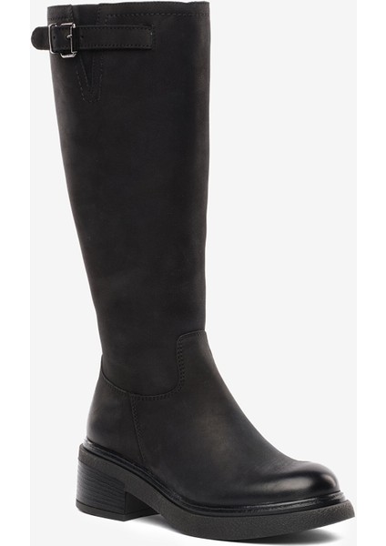 Kadın Siyah Hakiki Deri Çizme 5K2UC35182 fiyatları
