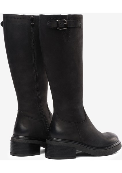 Kadın Siyah Hakiki Deri Çizme 5K2UC35182 fırsatları