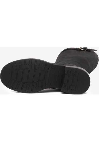 Kadın Siyah Hakiki Deri Çizme 5K2UC35182 indirimleri