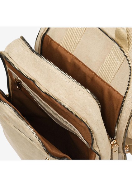 Kadın Bej Hakiki Deri Sırt Çantası 5K2CN98722 fırsatları