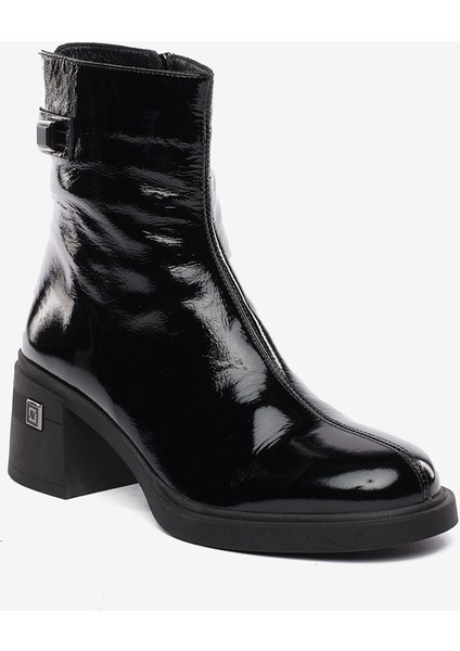 Kadın Siyah Rugan Hakiki Deri Topuklu Bot 5K2WB59126 fiyatları