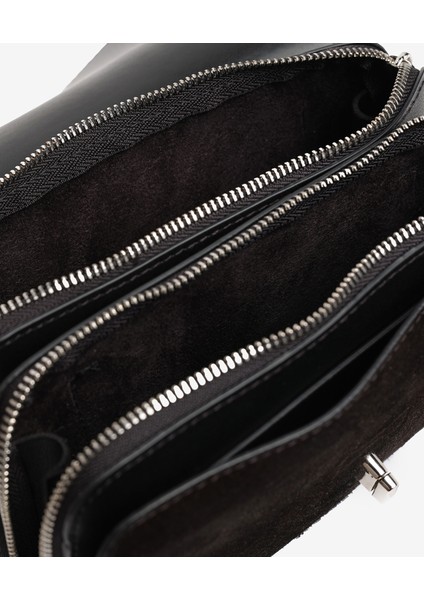 Kadın Siyah Hakiki Deri Çapraz Çanta 5K2CN69748 fırsatları