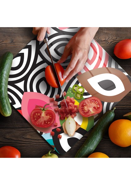 Cam Kesme Tahtası ve Sunumluk Kare Lavinia 30X30 cm fırsatları