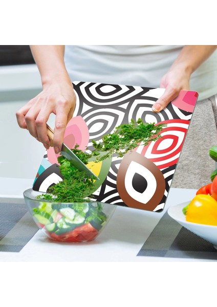 Cam Kesme Tahtası ve Sunumluk Kare Lavinia 30X30 cm indirimleri