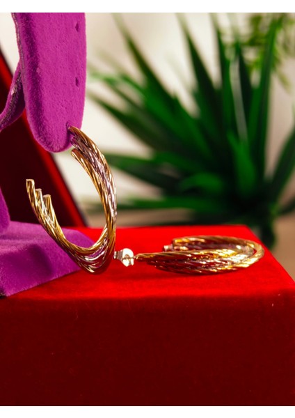 Çelik 22 Ayar Altın Kaplama Renk Atmaz Küpe indirimleri