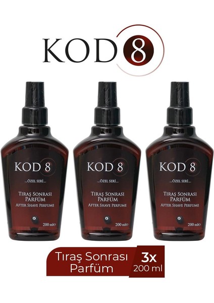 Tıraş Sonrası Parfüm 200 ml x 3