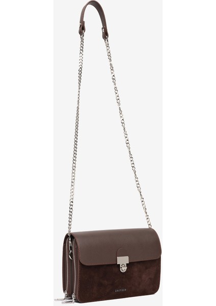 Kadın Kahverengi Hakiki Deri Çapraz Çanta 5K2CN69748