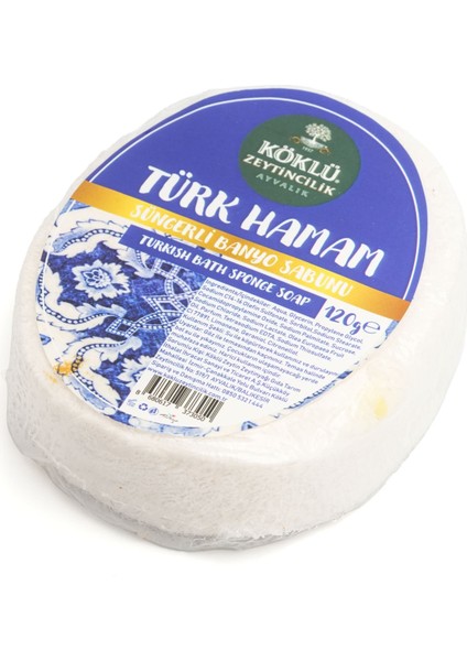 Köklü Süngerli Türk Hamam Banyo Sabunu 120 gr