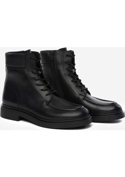 Erkek Siyah Hakiki Deri Bot 5K1YB18772