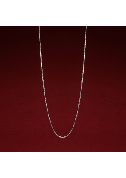 60 Mikron Naturel Yuvarlak Kral Gümüş Zincir fiyatları