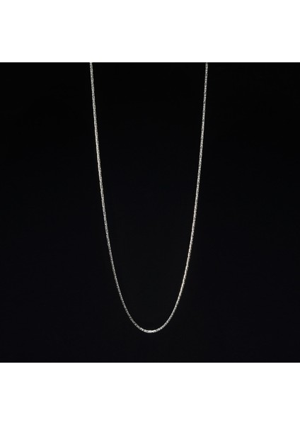 60 Mikron Naturel Yuvarlak Kral Gümüş Zincir modelleri