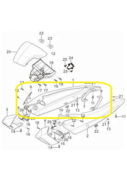 GV650 Arka Yan Kapağı Sağ fiyatları