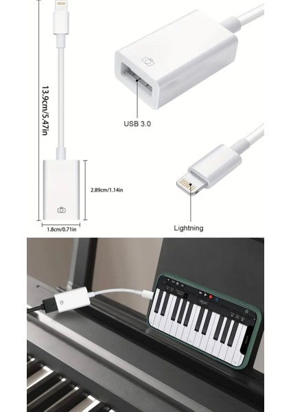 Apple iphone Lightning To Usb Çevirici Dönüştürücü Tak ve Çalıştır Orjinal Sağlam indirimleri