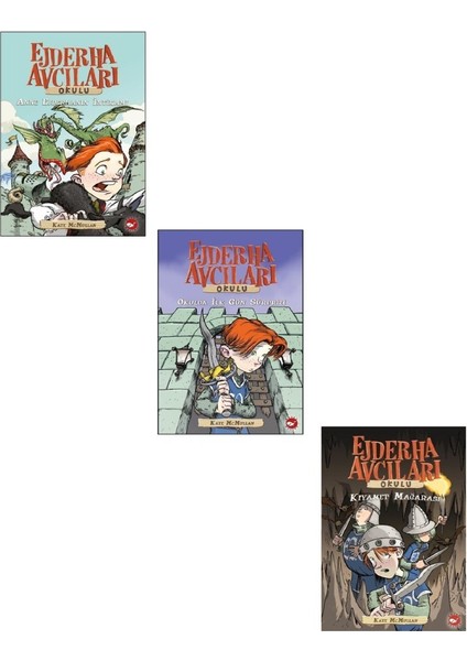 Ejderha Avcıları Okulu Seti 3 Kitap (Kıyamet Mağarası + Okulda Ilk Gün Süprizi + Anne Ejderhanın Intikamı)