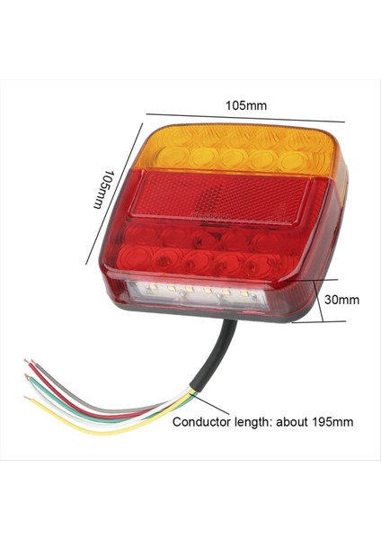 12V Arka Lamba Dönüş Sinyali Göstergesi 26 Leds Kuyruk Işık Araç Numarası Işık Fren Fren Lambası Römork Kamyonu Için (Yurt Dışından) modelleri