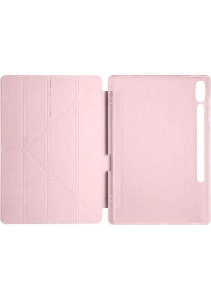 Newface Samsung Galaxy X610 Tab S9 Fe Plus 12.4 Kılıf Kalemlikli Mars Tablet Kılıfı - Rose Gold modelleri