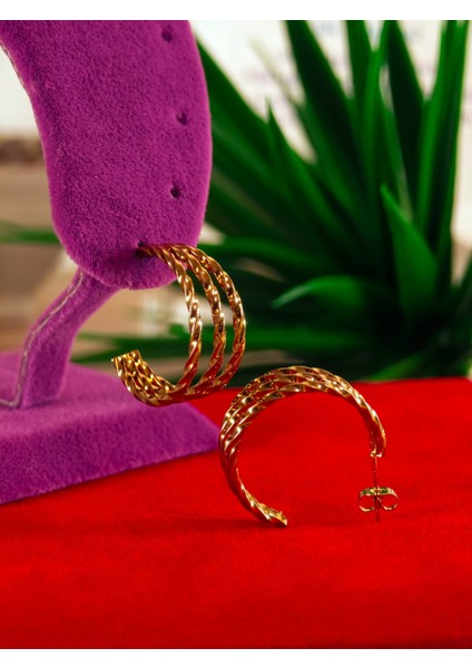 Çelik 22 Ayar Altın Kaplama Renk Atmaz Küpe fiyatları