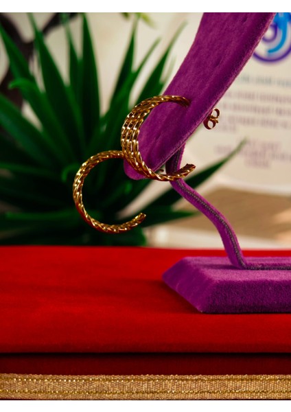 Çelik 22 Ayar Altın Kaplama Renk Atmaz Küpe indirimleri