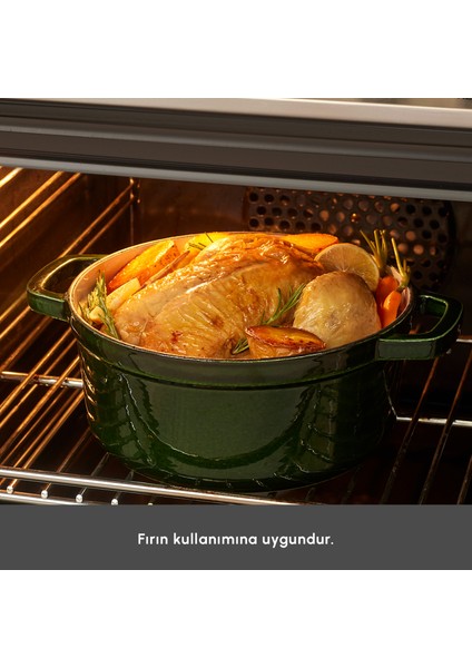 Heritage Demir Döküm Emayeli Tencere Yeşil 24 cm indirimleri