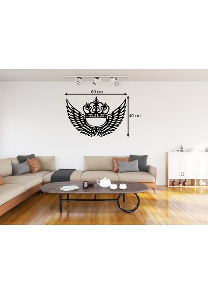 LED Işıklı Taçlı Melek Kanadı Tablo – El Yapımı Lazer Kesim Dekoratif Hediye Lamba modelleri