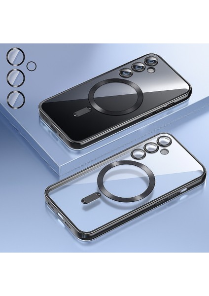 Samsung Galaxy A17 Uyumlu Magsafe Destekli Kamera Korumalı Şeffaf Arka Kapak Telefon Kılıfı modelleri