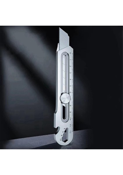 6 Arada 1 Çok Fonksiyonlu Paslanmaz Çelik Yardımcı Bıçak Kuyruğu Molası Tasarımı/cetvel/şişe Açıcı Geri Çekilebilir Kutu Kesici (Yurt Dışından) modelleri