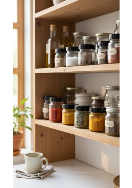 Zuri 4’lü Siyah Kapaklı Cam Kavanoz Seti – 255 cc indirimleri