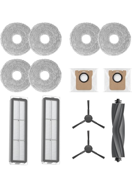 Dream L20 Ultra Ana Yan Fırça Hepa Filtre Mop Bez Torbaları Vakum Süpürge Yedek Parçaları (Yurt Dışından)