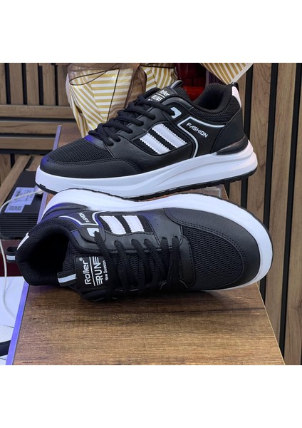 Erkek Anorak Fuspetli Spor Ayakkabı - Siyah Beyaz fırsatları