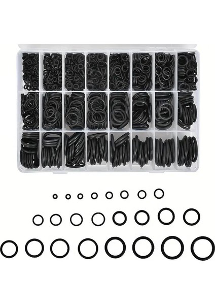 800 Parça Kauçuk Conta Halka Seti Musluklar, Vanalar, Bataryalar Profesyonel O-Ring Conta Seti fiyatları
